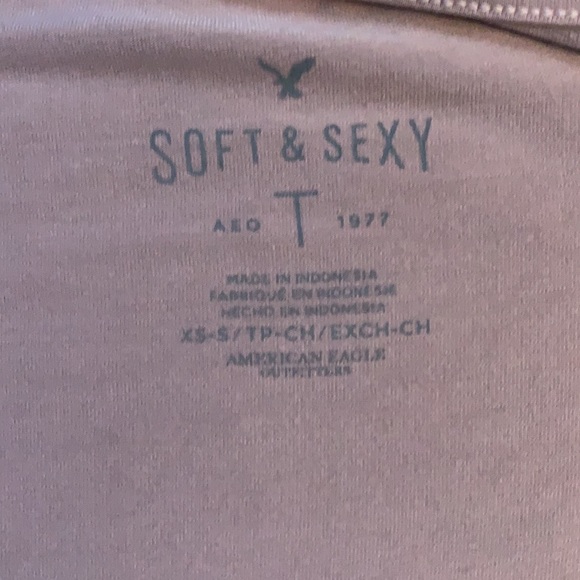 Mauve pink soft & sexy T - Picture 3 of 3